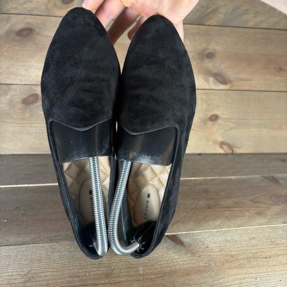 birdies womens size 9.5 shoes black suede slip on comfort loafers - Picture 6 of 8